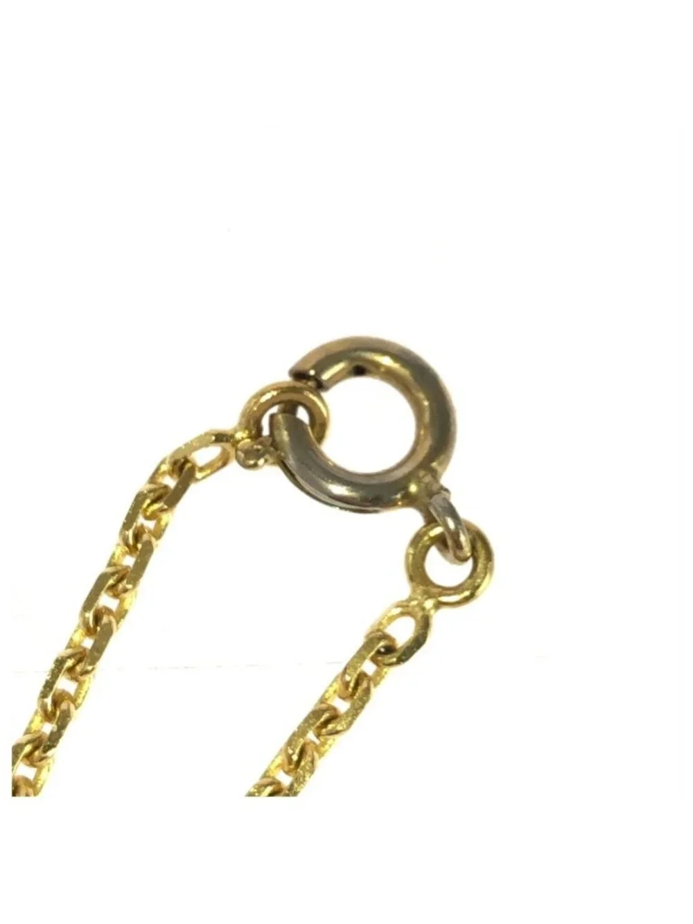 Chanel Vintage CC Logo Gold Multicolor Plated Necklace